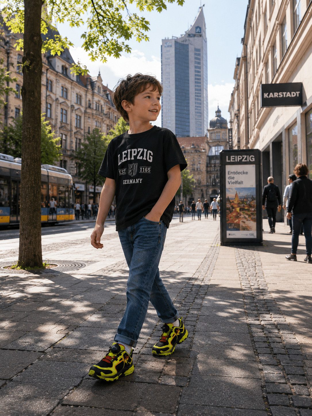 Engelbert Strauss Allroundschuhe für Kinder Minkar schwarz/gelb wasserdicht Outdoorschuh wasserdicht