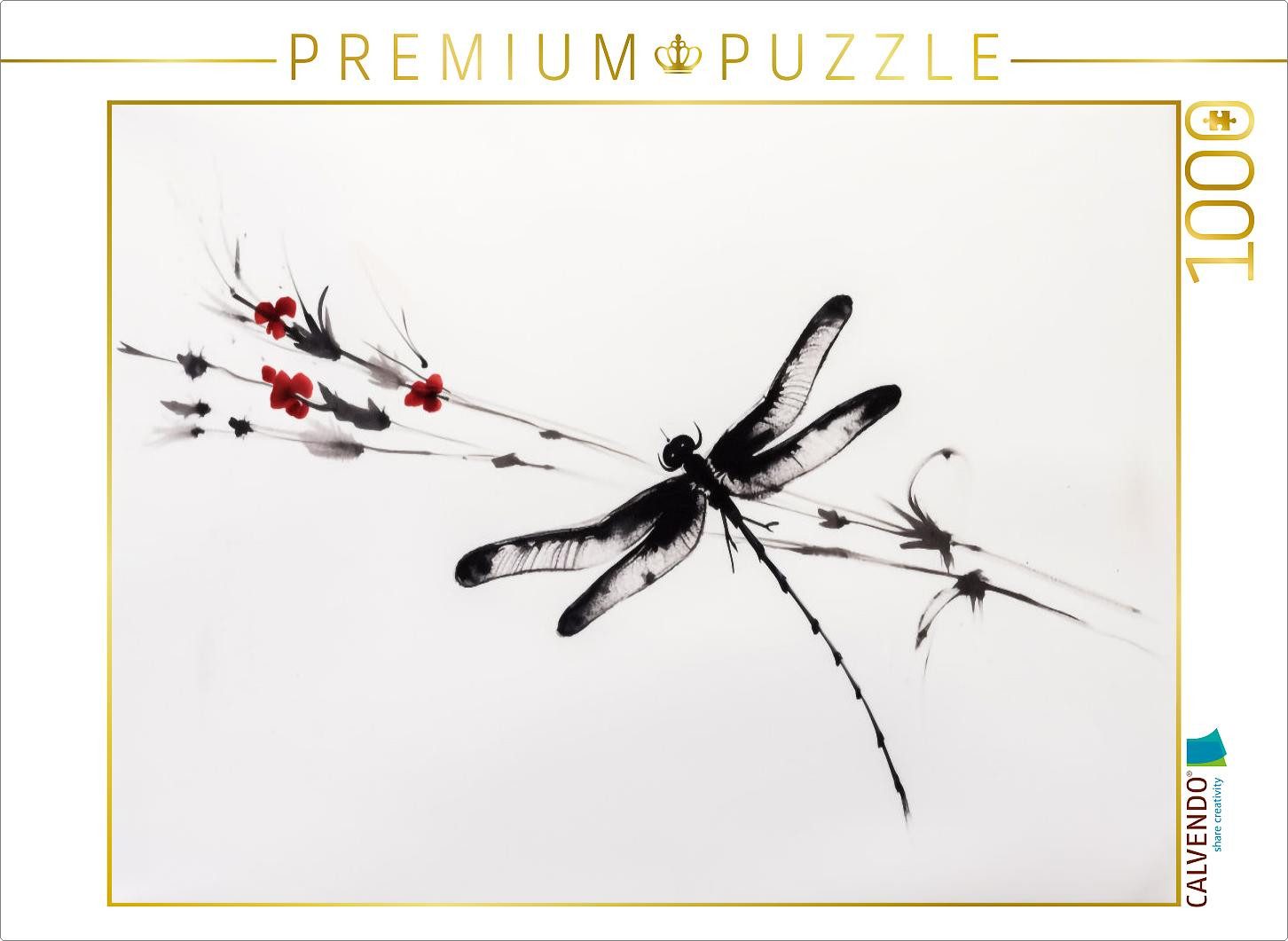 CALVENDO Puzzle CALVENDO Puzzle Libelle, 1000 pieces, finished size 25.2 × 18.9 in (6, 1000 Puzzleteile