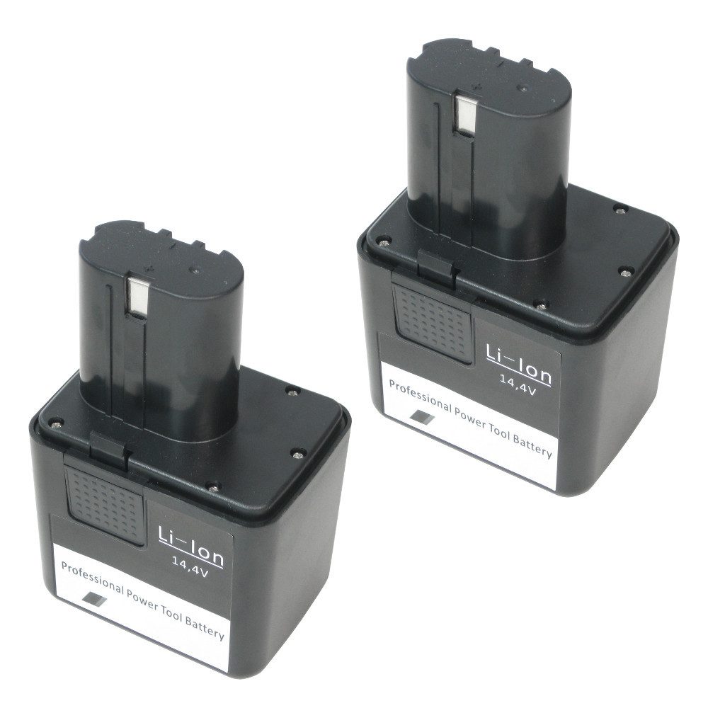 Trade-Shop 2x Akku passend für Gesipa 7251045 7251049 Firebird 7260032 MCS5800 Akku Li-Ion 3000 mAh (14,4 V)