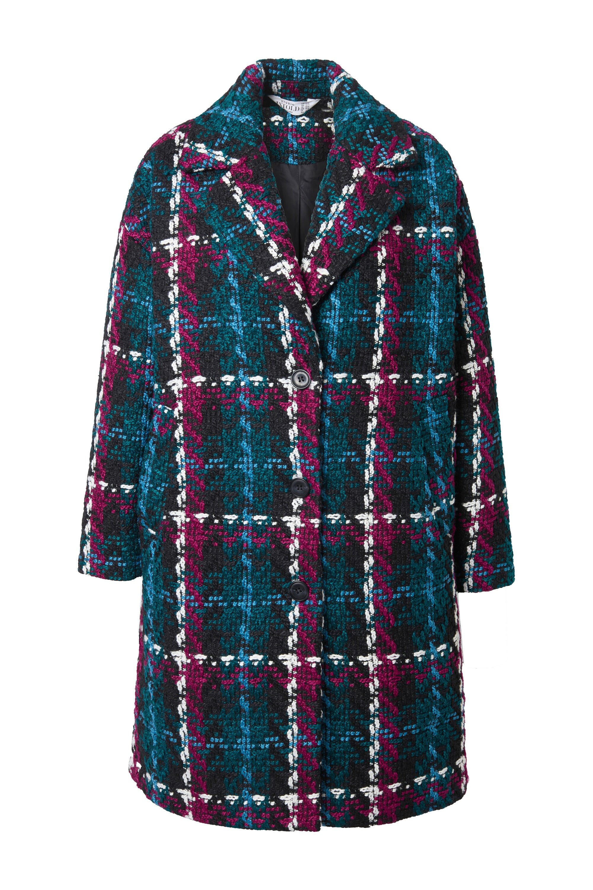 Studio Untold Wintermantel Karomantel oversized Reverskragen günstig online kaufen