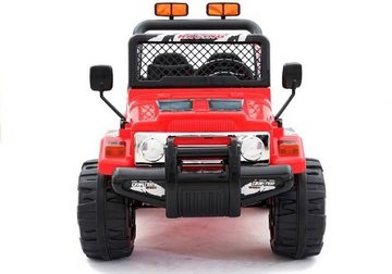 Elektro-Kinderauto Kinder Elektroauto JEEP Raptor zwei Motoren+LED+Audio+FB rot