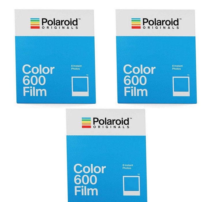 1A PHOTO PORST 3x Polaroid Sofortbildfilm Color 600 für Sofortbildkamera