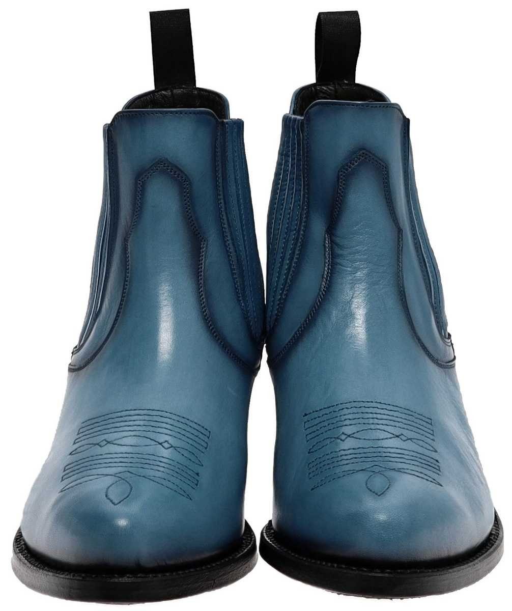 Mayura Boots 2487 Marilyn Azul Damen Westernstiefelett Blau Westernstiefelette