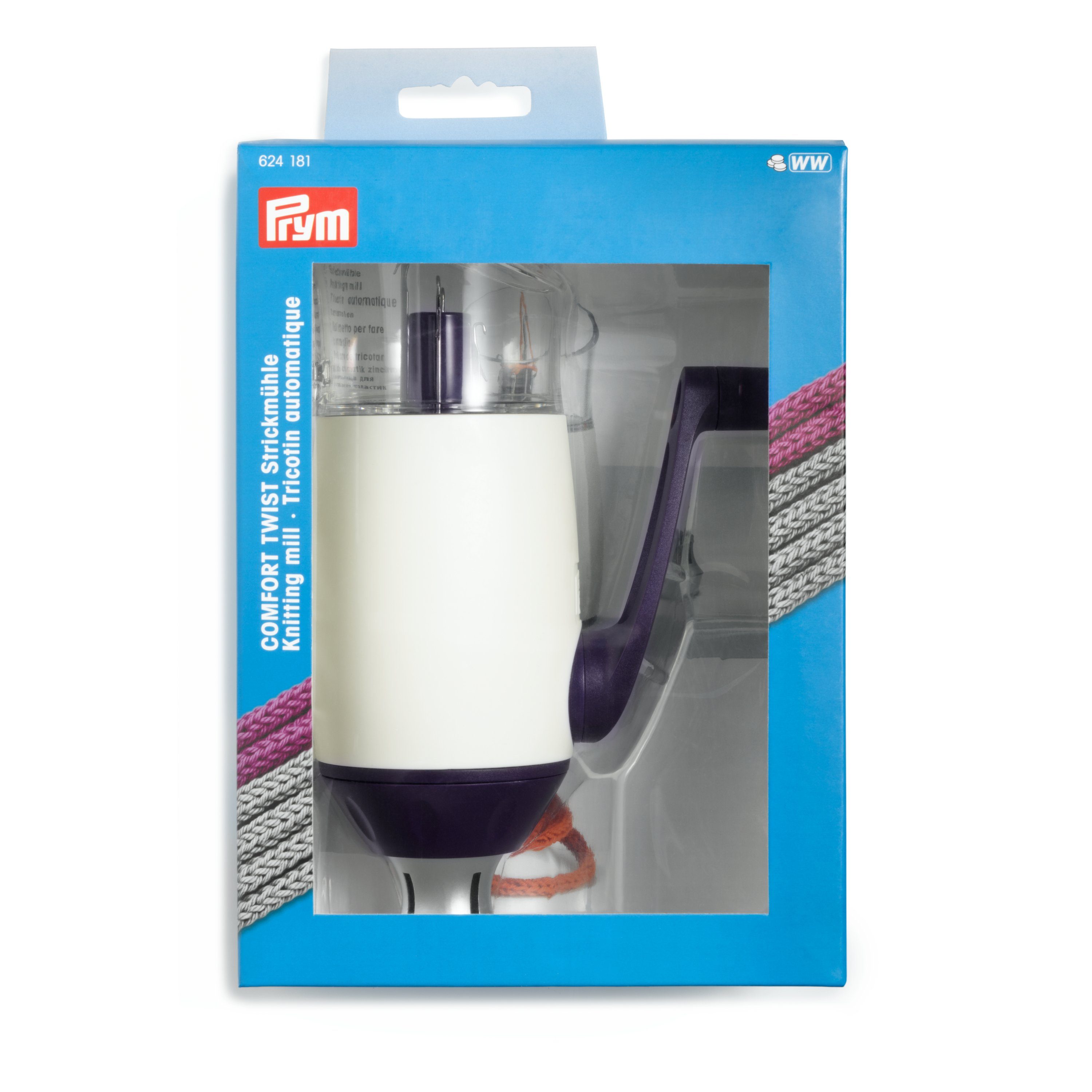 Prym Strickmaschine Strickmühle Comfort Twist, 18,6 cm hoch