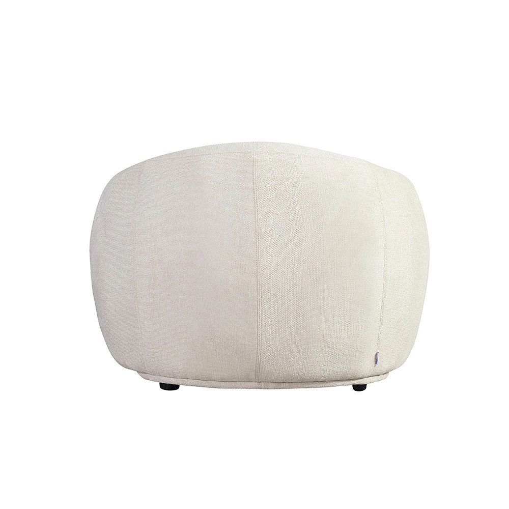 HOME DELUXE Sessel CASARA Webstoff - 99 x 72 x 104 cm, Runder Sessel, Wohnzimmer, Sessel Abgerundeter