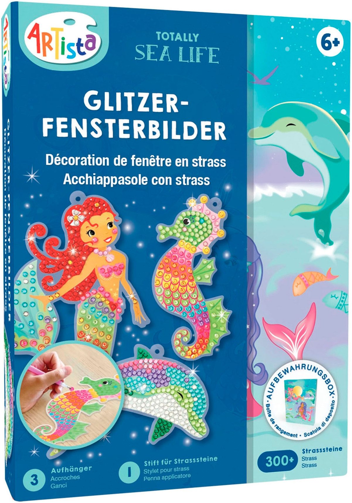 ARTISTA Kreativset Glitzer-Fensterbilder Unterwasserwelt