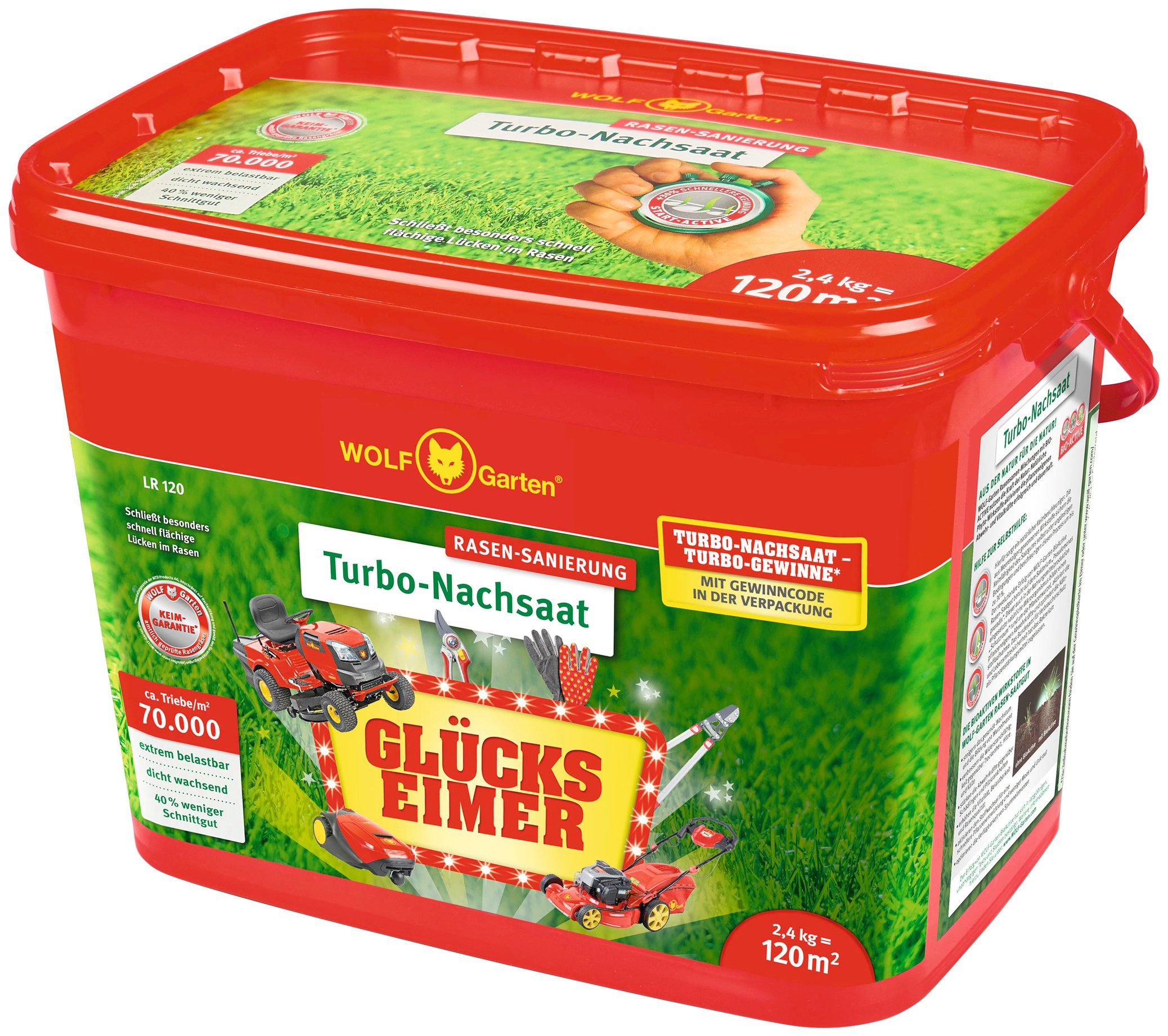 WOLFGarten Rasensamen »LRA 120«, 2,4 kg, für 120 m² online kaufen OTTO