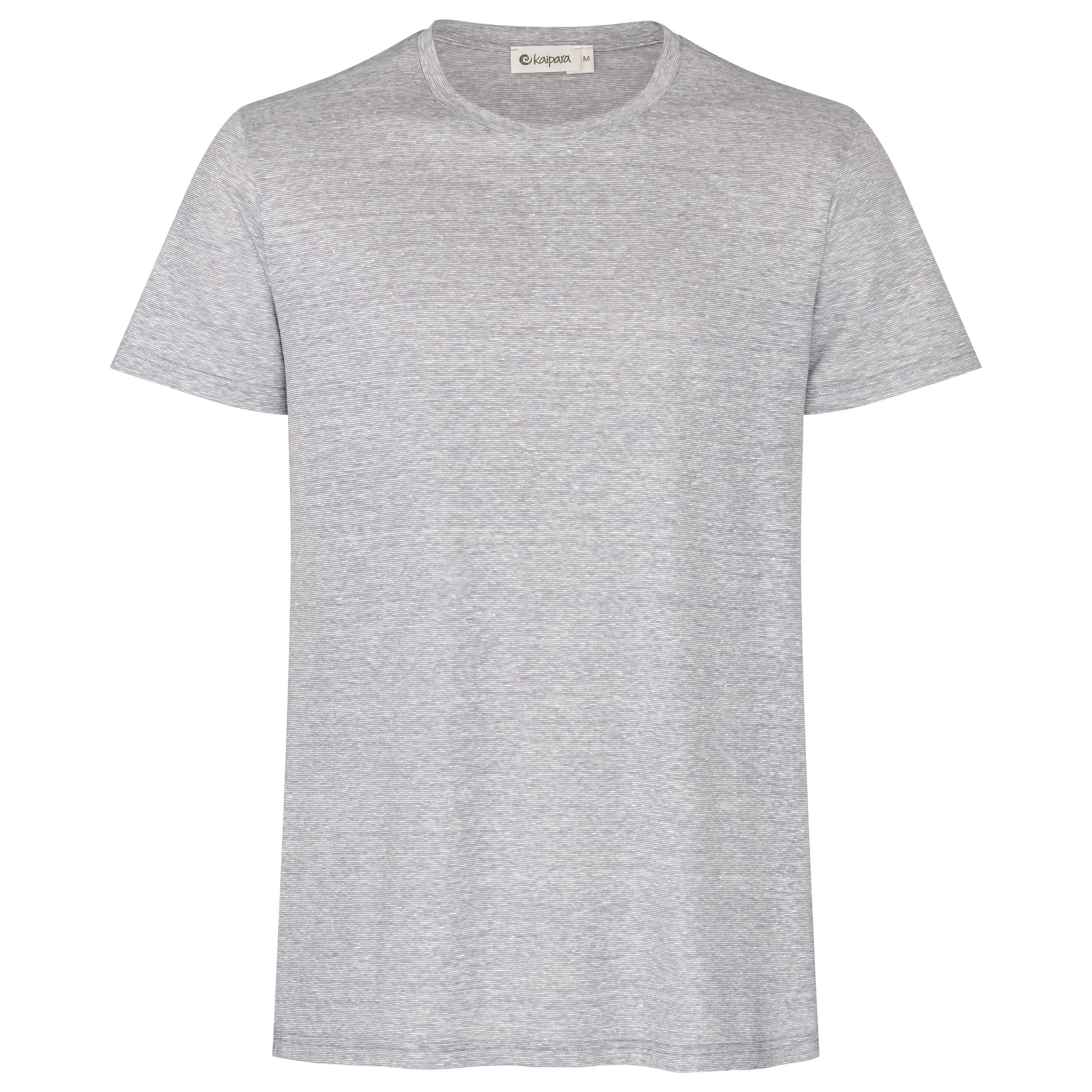 Rundhalsshirt URBAN Wolle-Leinen-Shirt Herren Kurzarm Regular Fit 170 leicht