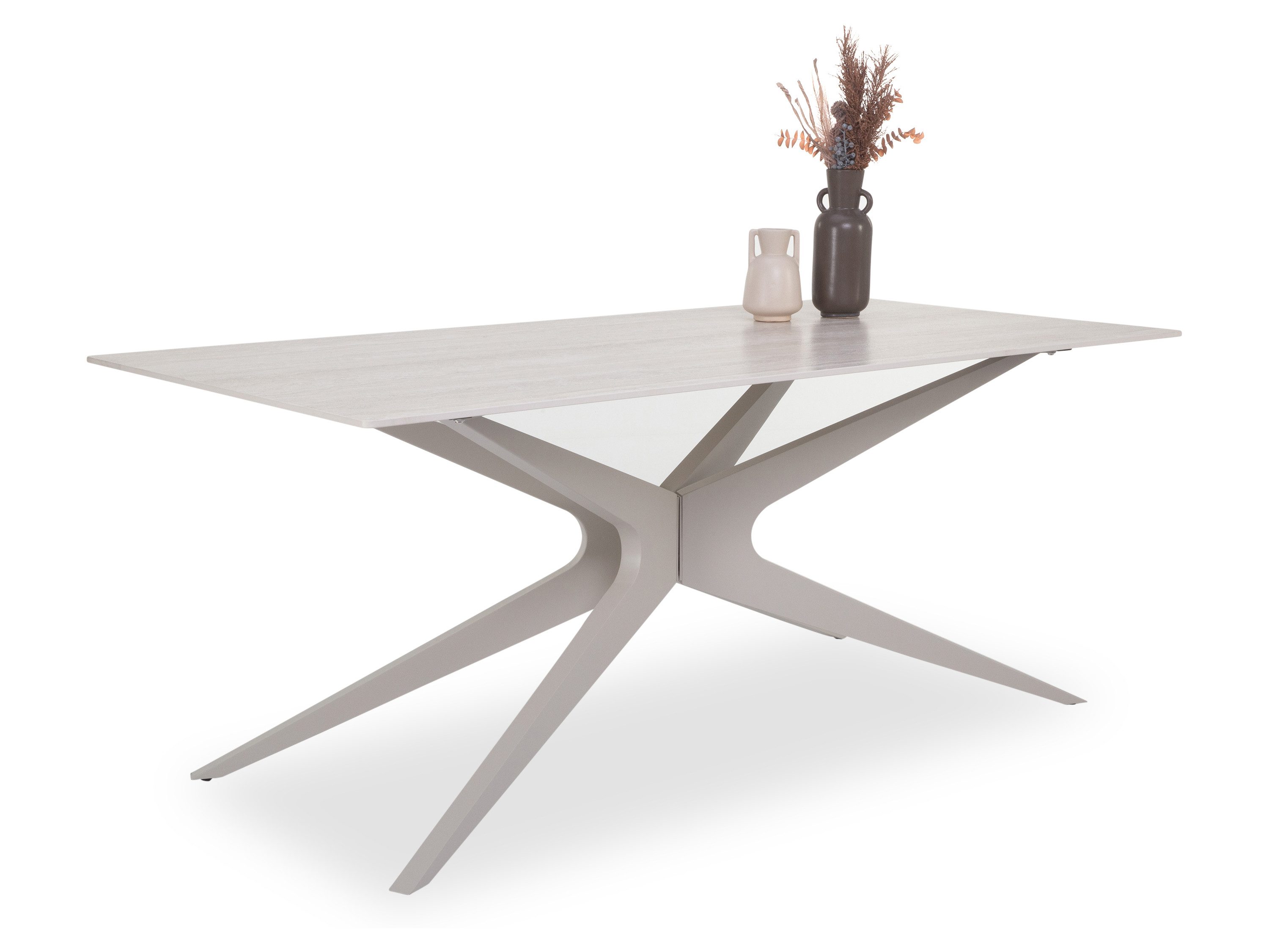 HARPER Esstisch Esstisch HARPER SIBU LBH 180x90x75 cm weiß Esszimmertisch