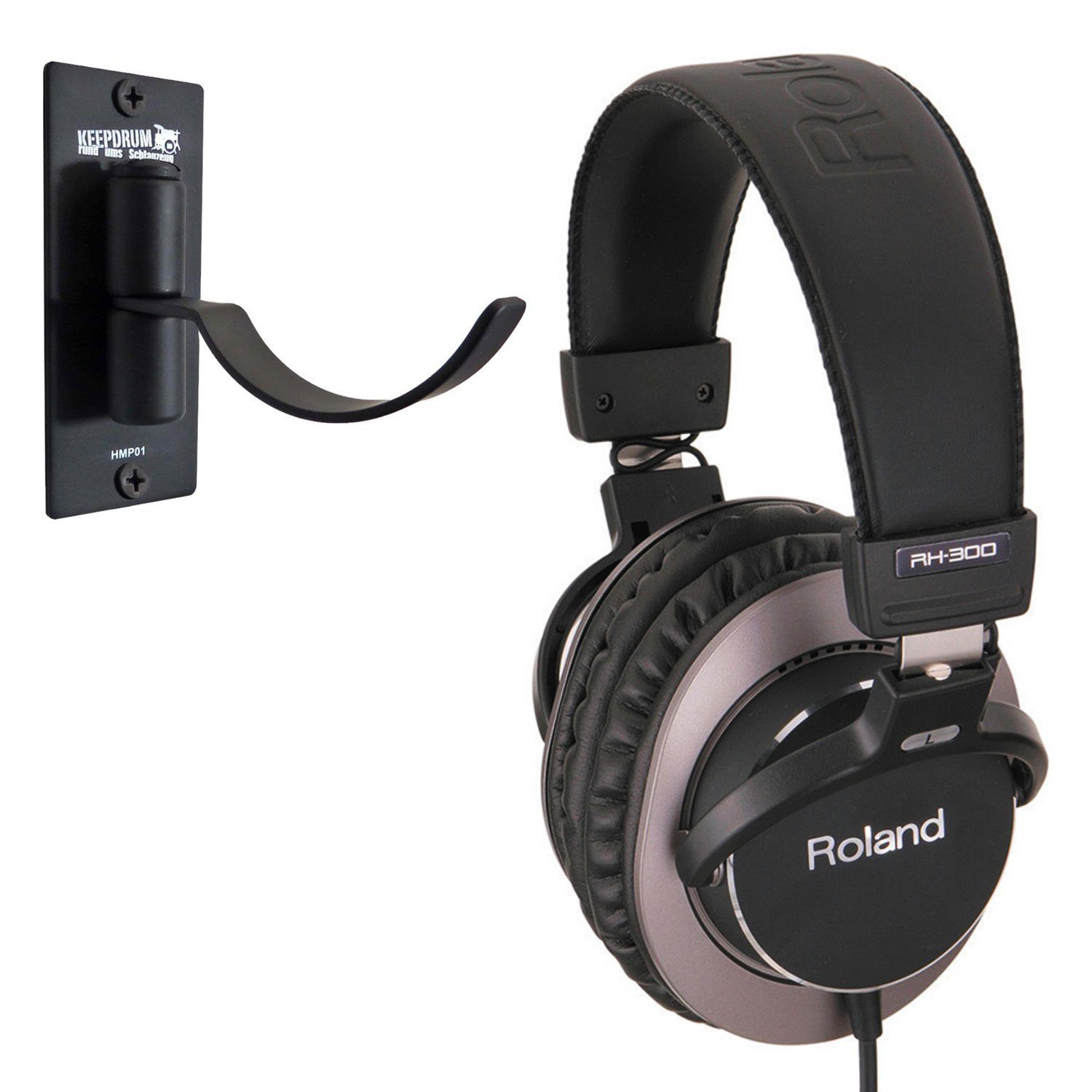 Roland RH-300 HiFi-Kopfhörer (Studio-Kopfhörer, mit Wandhalter, 32 Ohm) | Kopfhörer