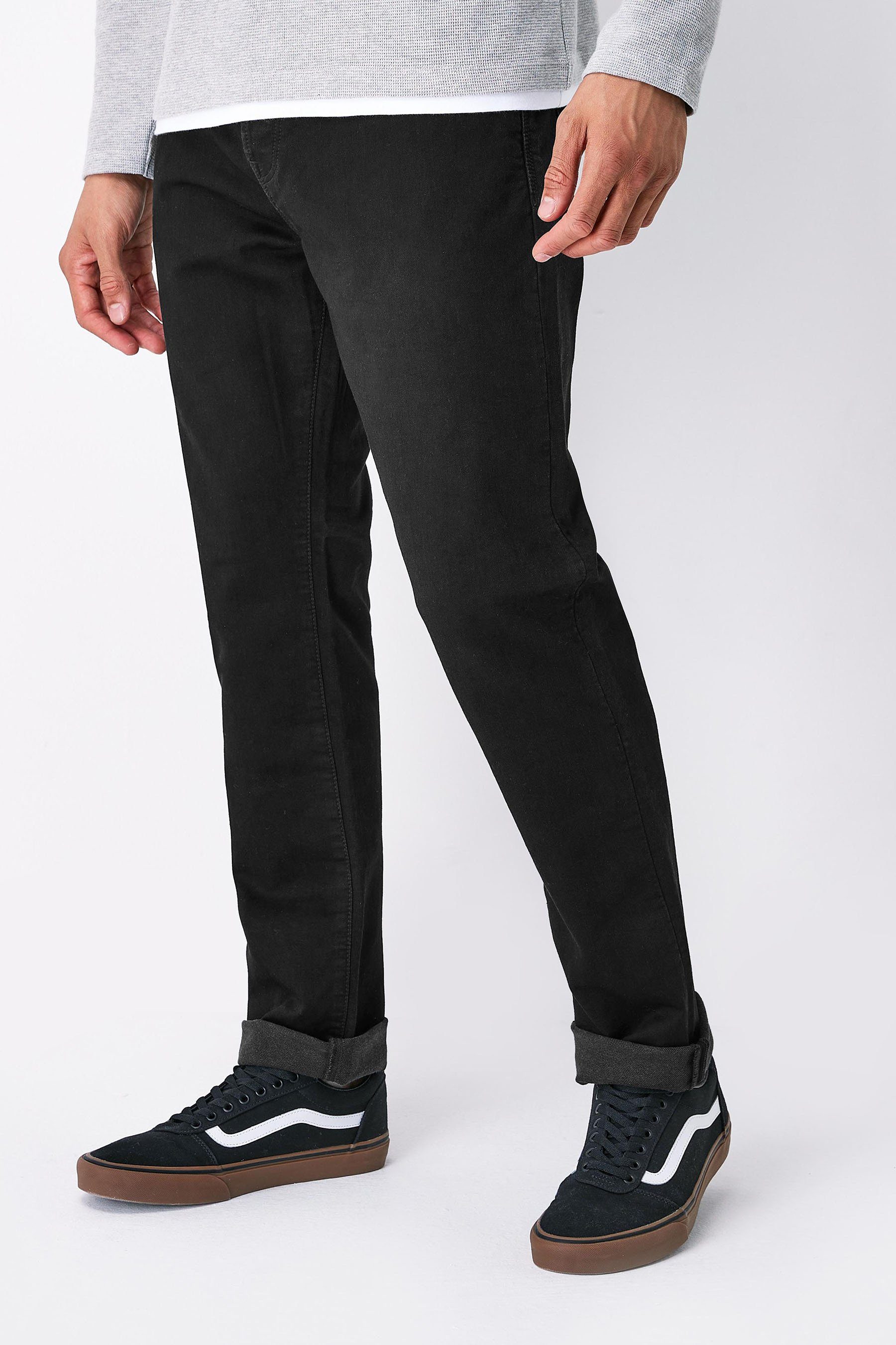 Solid Flex Slim-fit-Jeans Stretch Next (1-tlg) Motion Black - Jeans Slim