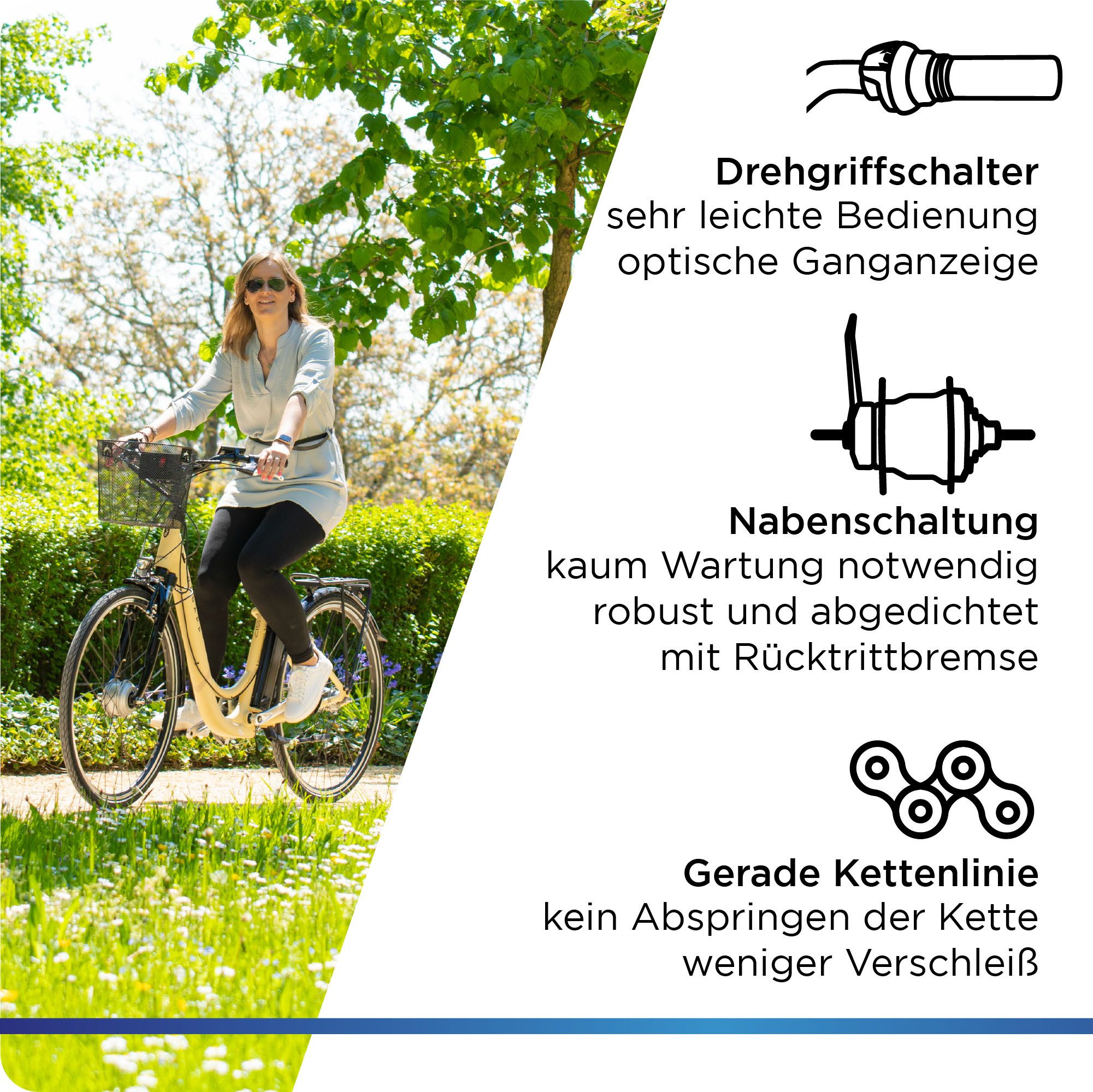 Zündapp E-Bike Cityrad Z517, 7 Gang, Nabenschaltung, Frontmotor, 531 Wh, E Bike Damenfahrrad 28 Zoll 155 - 190 cm mit 7 Gang Nabenschaltung