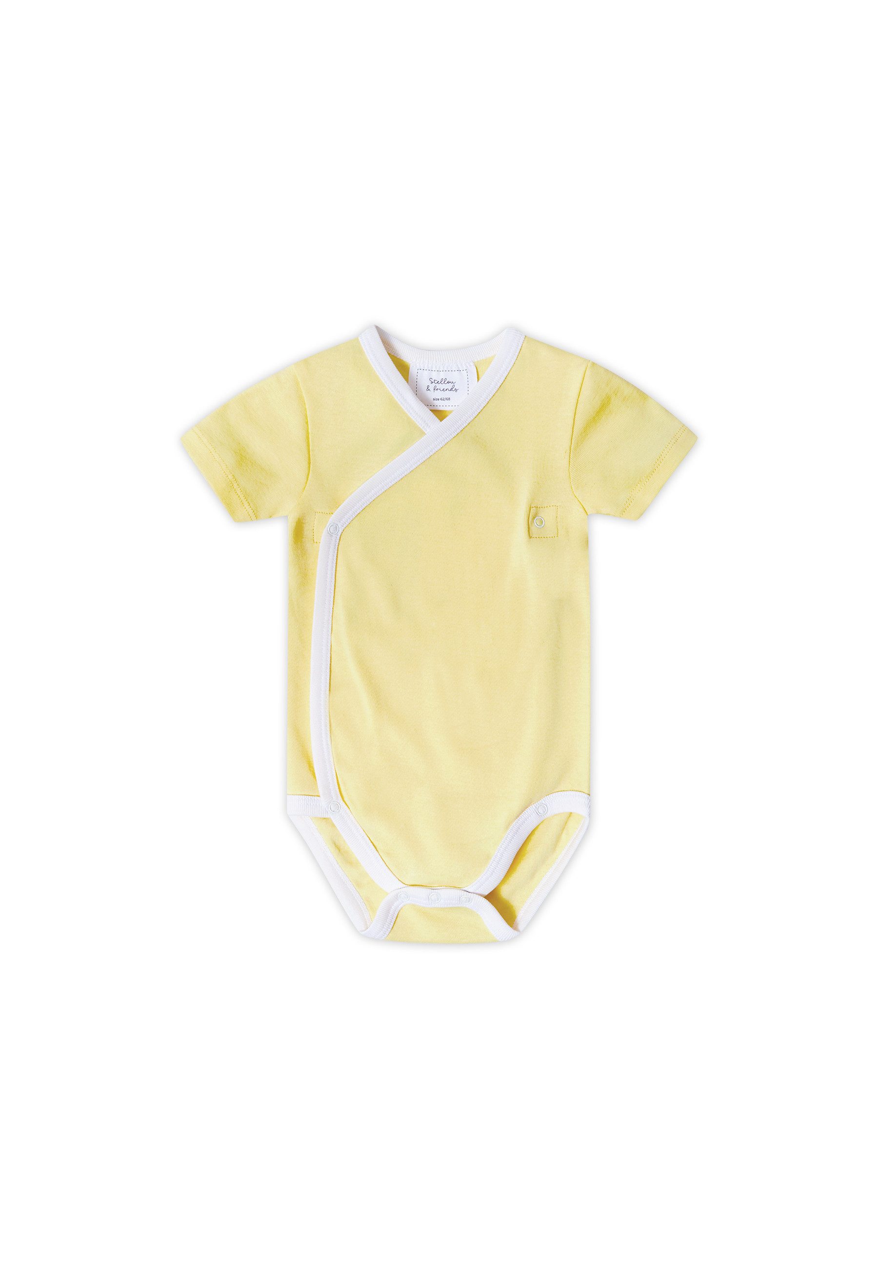 Stellou & friends Kurzarmwickelbody Baby Set (3tlg) - kuschelweiches Kurzarm-Wickelbody Set Jungs Mädchen (Set, 3er-Pack) Baby Set (3tlg) - kuschelweiches Kurzarm-Wickelbody Set Jungs Mädchen