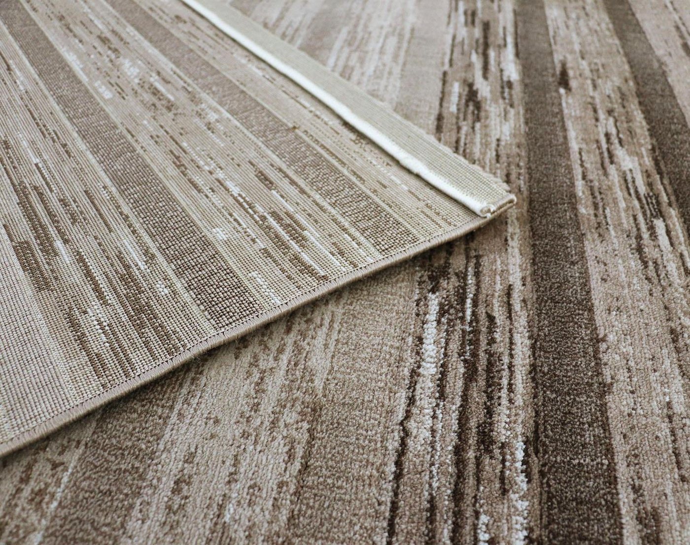 Teppich »Side 250«, RESITAL The Voice of Carpet, rechteckig, Höhe 11 mm, Kurzflor, gewebt, modernes Streifen-Design, Wohnzimmer-HomeTrends