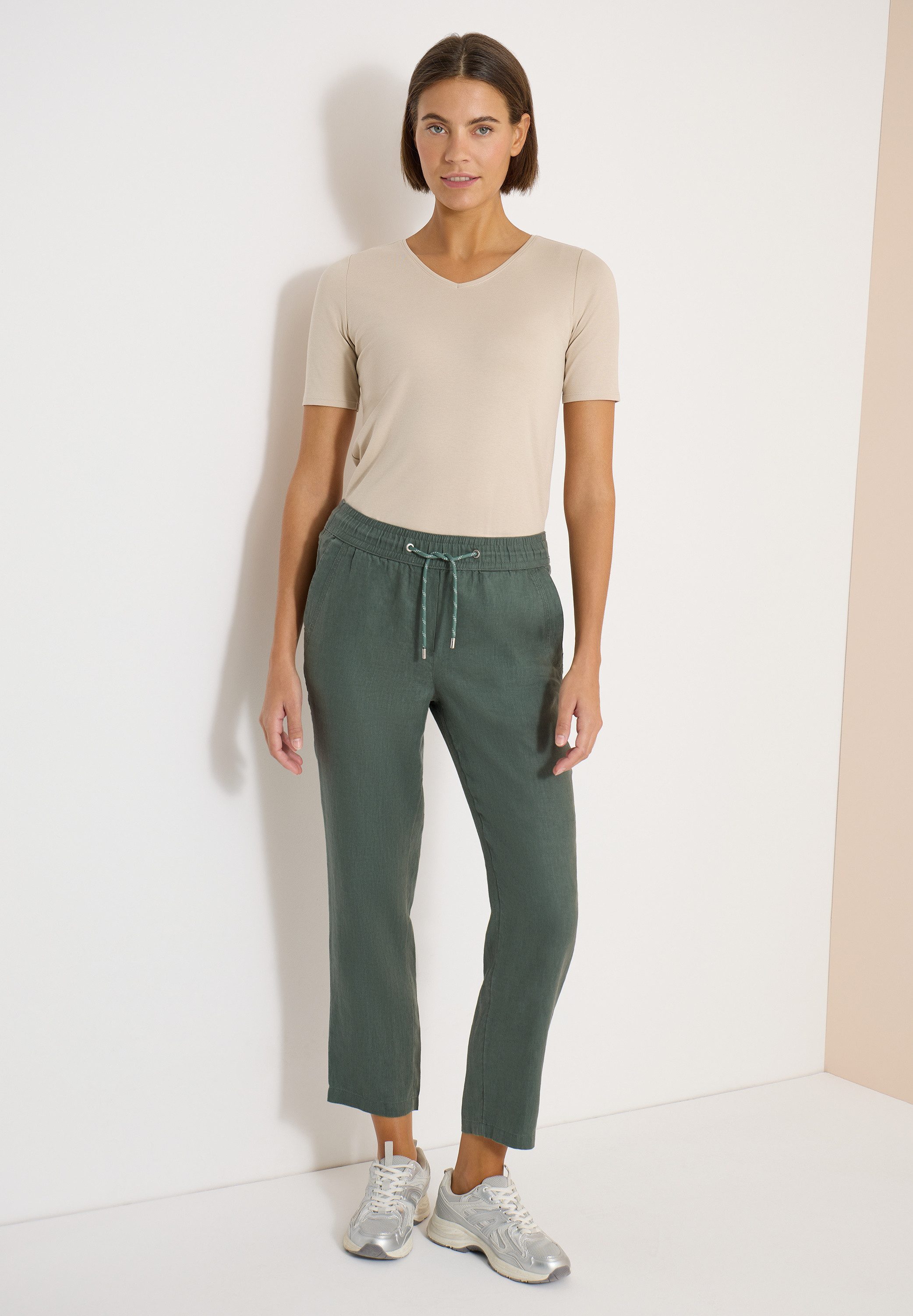 CECIL Jogger Pants aus Leinen