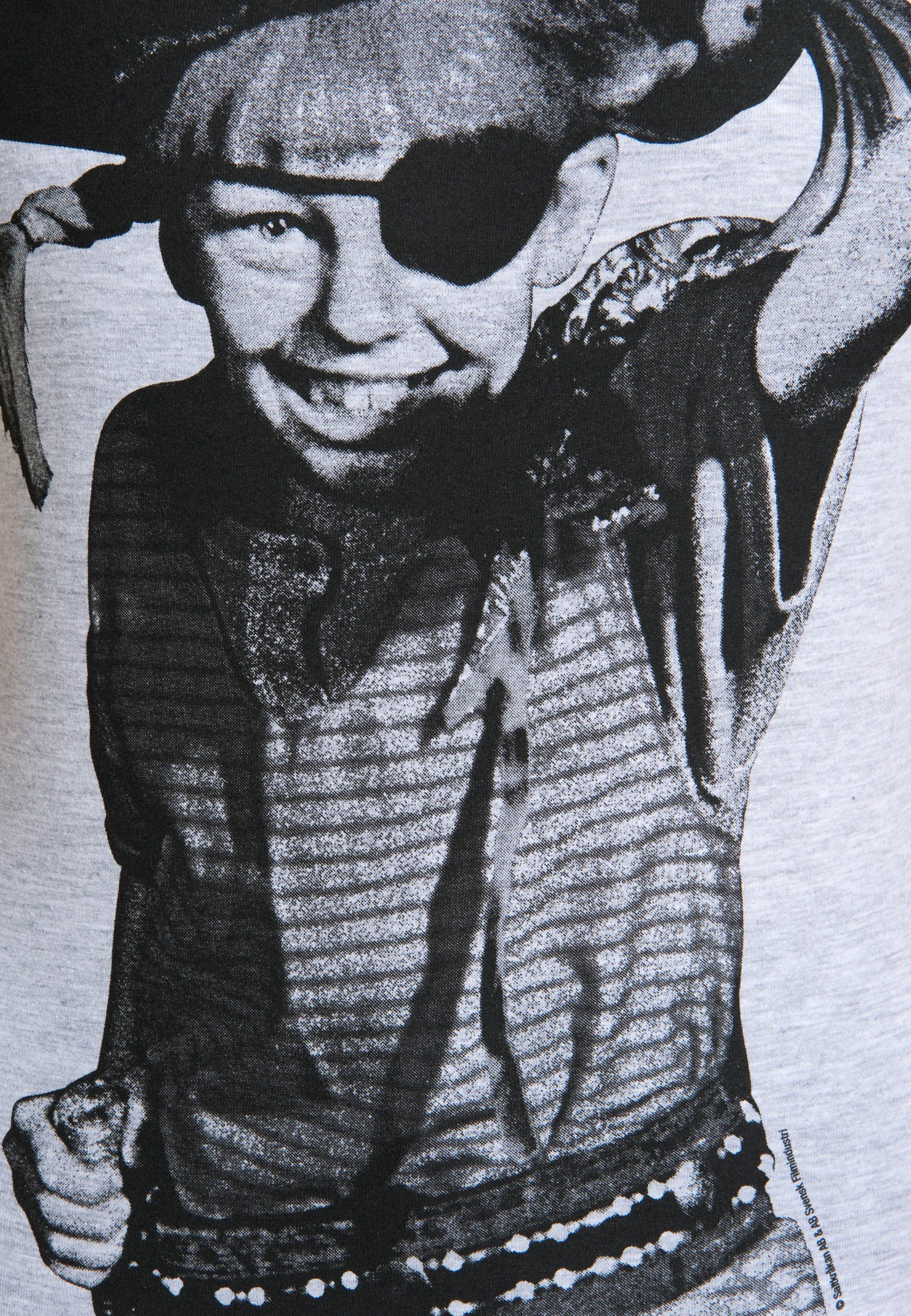 Logoshirt® Pippi Langkous I Piraat I T-Shirt Print I Dames & Heren I gebroken wit I Gelicentieerd origineel ontwerp I Maat XL