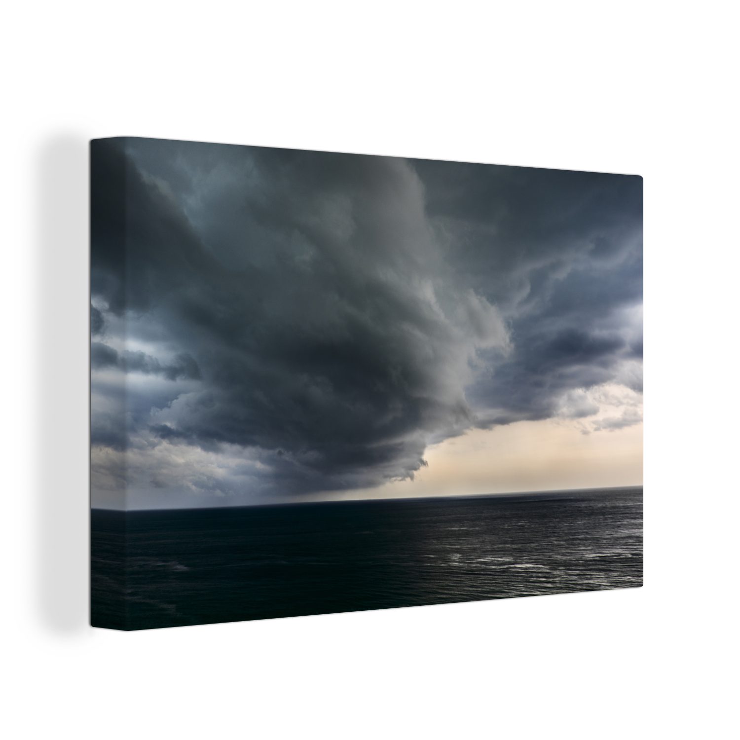OneMillionCanvasses® Leinwandbild Wolkenbildung über dem Meer, (1 St), Wandbild Leinwandbilder, Aufhängefertig, Wanddeko, 30x20 cm