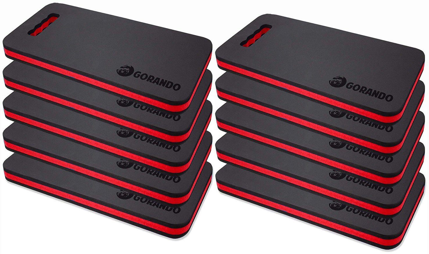 GORANDO Kniekissen GORANDO® Premium Knieunterlage für Garten Haus Werkstatt 44x22cm 10St., (10-St)