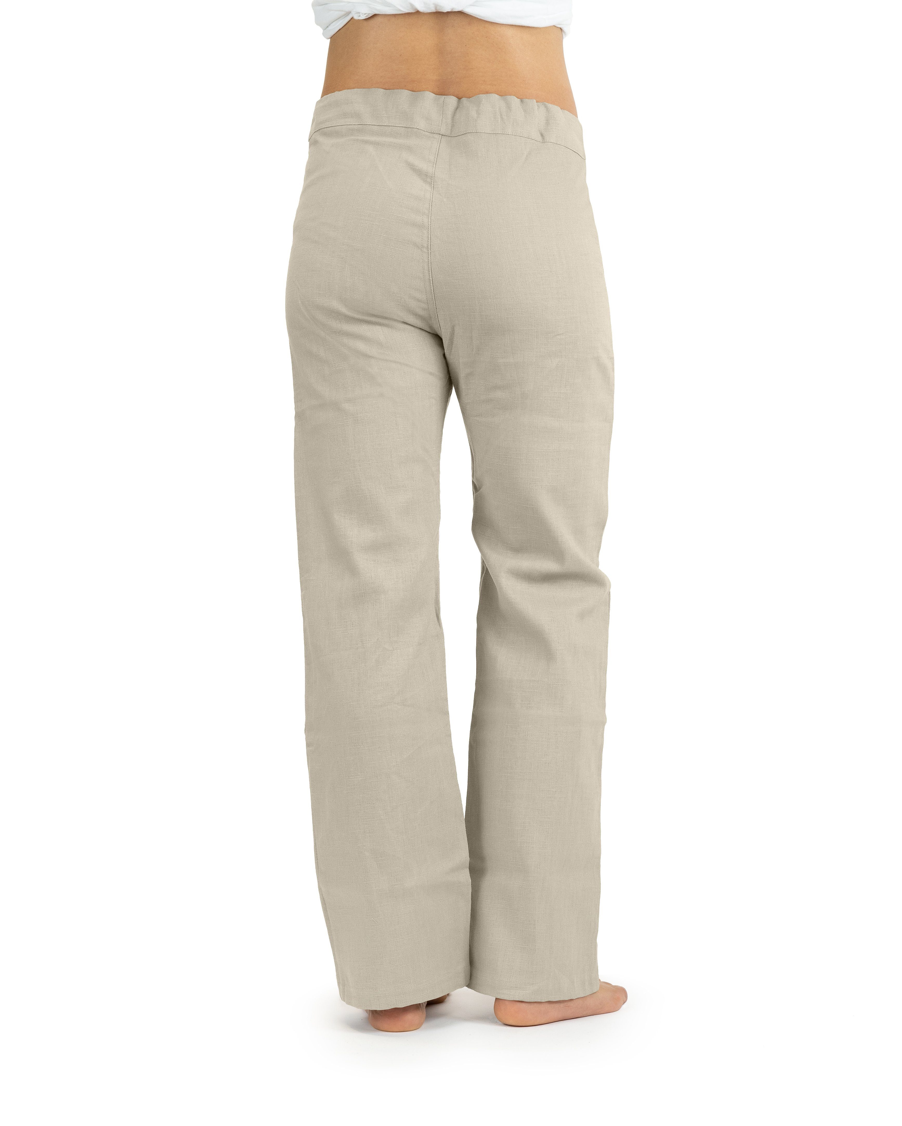 beige SCHAZAD Leinenhose Essential-Slim