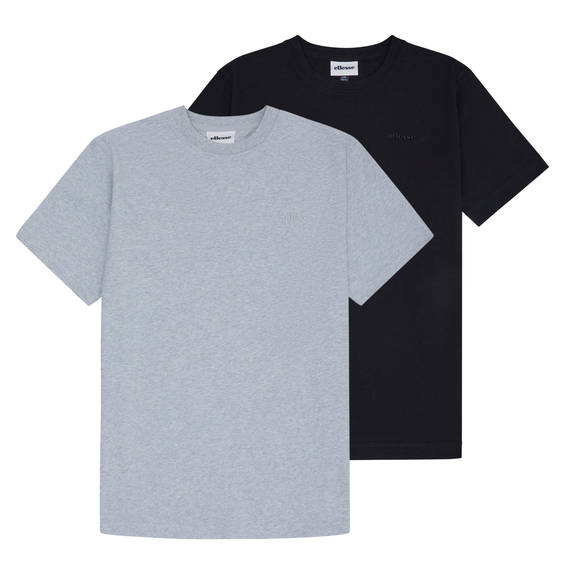 Ellesse T-Shirt Herren T-Shirt 2er Pack Baumwolle ACCIANO TEE 2P (Packung, 2er Pack)