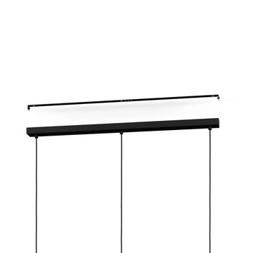 EGLO Hängeleuchte TABLEY, ohne Leuchtmittel, Pendelleuchte, Esszimmerlampe, Bambus und Leinen, E27 Fassung, 89 cm