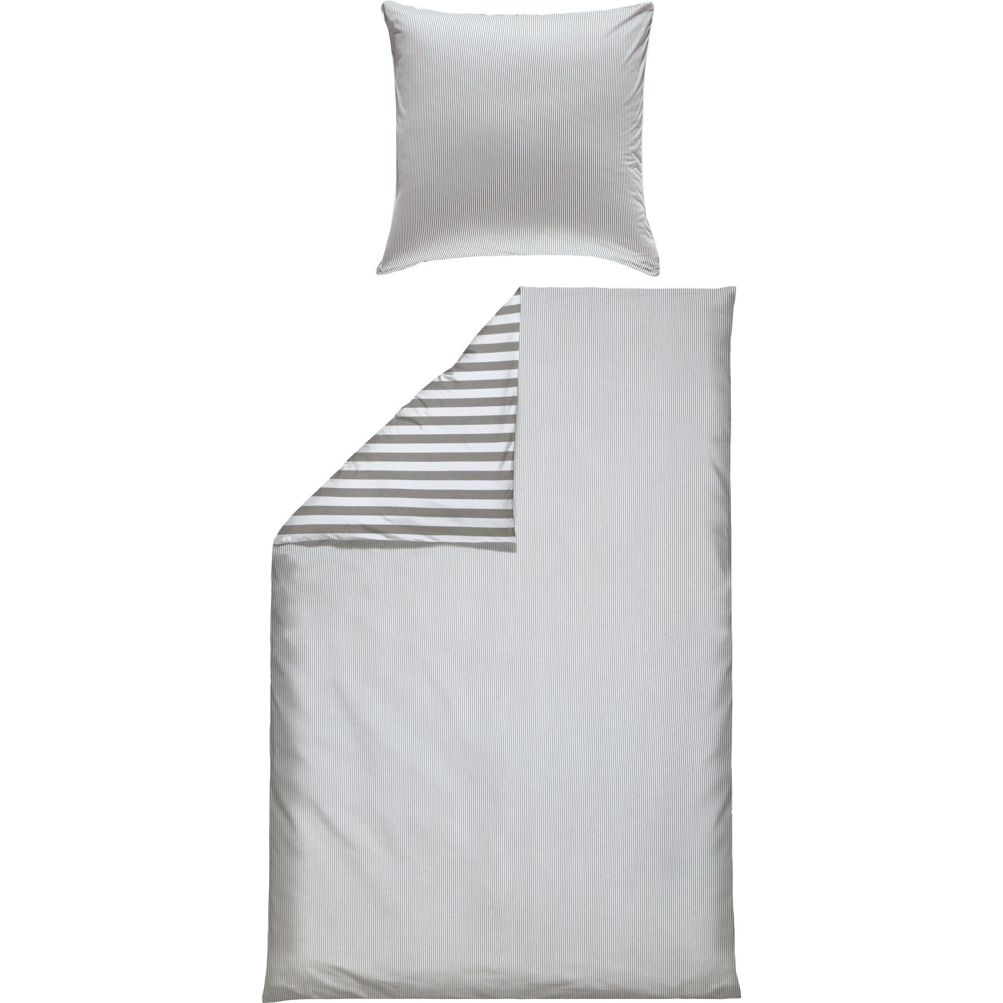 Erwin Müller Bettwäsche Wendebettwäsche, Baumwolle, Streifen günstig online kaufen