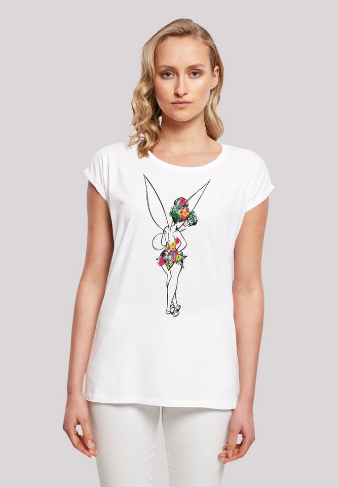 F4NT4STIC T-Shirt Disney Peter Pan Flower Power Premium Qualität, Sehr  weicher Baumwollstoff mit hohem Tragekomfort