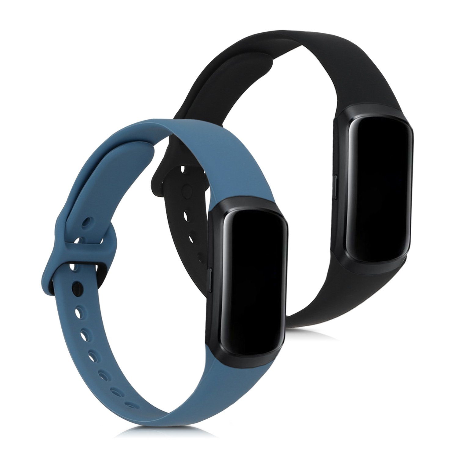 kwmobile Armband, 2x Band für Samsung Galaxy Fit (SMR370) Silikon