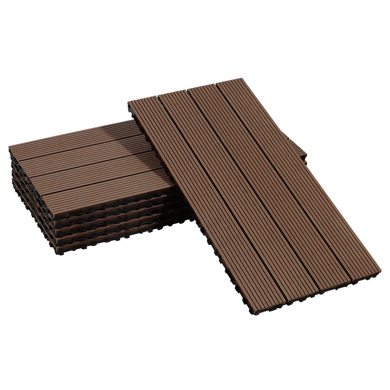 Terrassendielen WPC Terrassendielen, Balkon Boden, 30x30cm/ 30x60cm