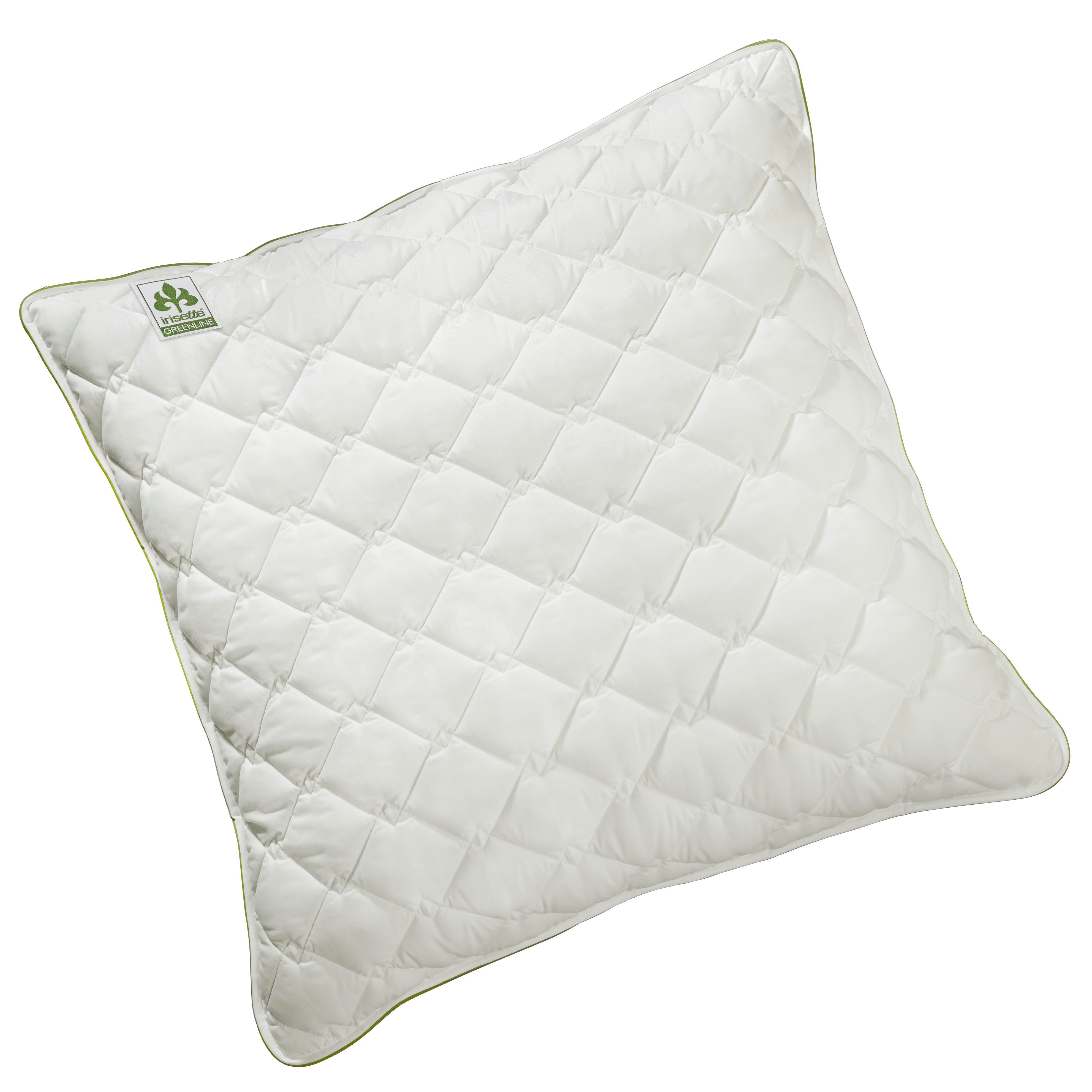 irisette GREENLINE Подушки Подушки Irisette Cyclafill ECO, Füllung: 100% Polyester - Hohlfaserkugeln Cyclafill® (aus recycelten PET-Flaschen), Bezug: weich und anschmiegsam, Seitenschläfer, Rückenschläfer, Bauchschläfer, waschbar bis 60°C, allergikergeeignet, umweltbewusste Schläfer