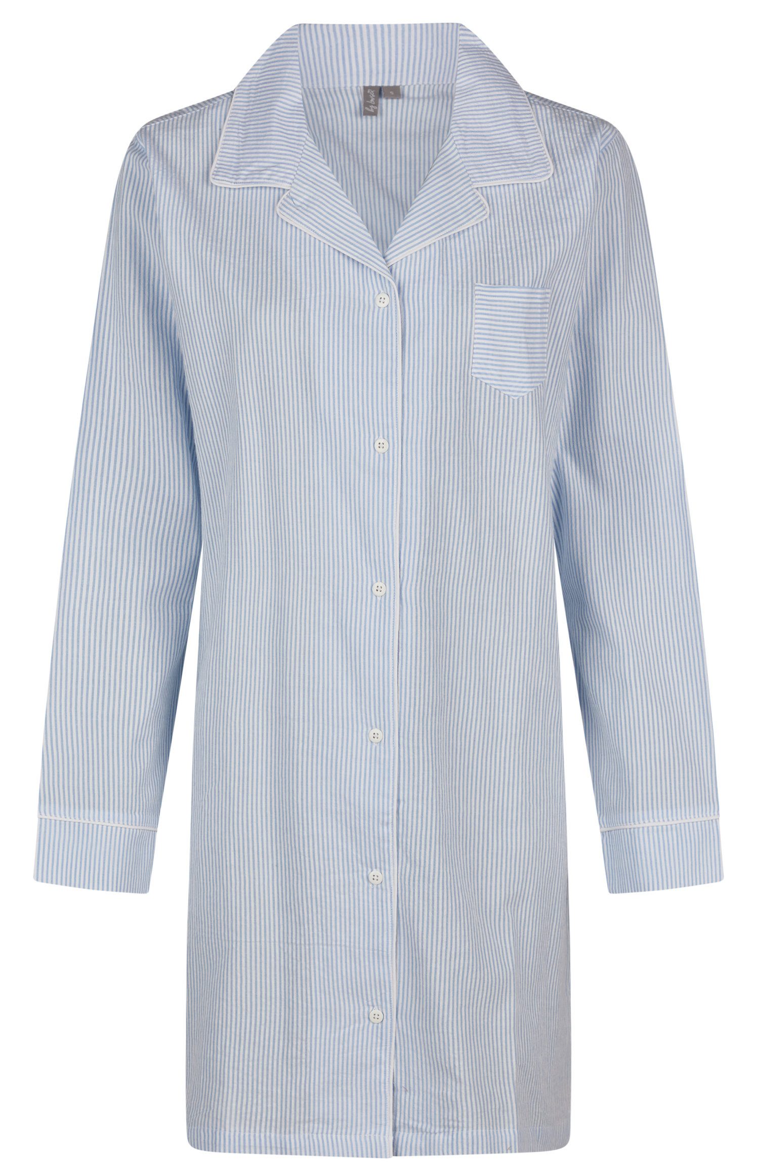 By Louise Nachthemd Damen Schlafshirt mit langem Arm (1-tlg) Baumwolle günstig online kaufen