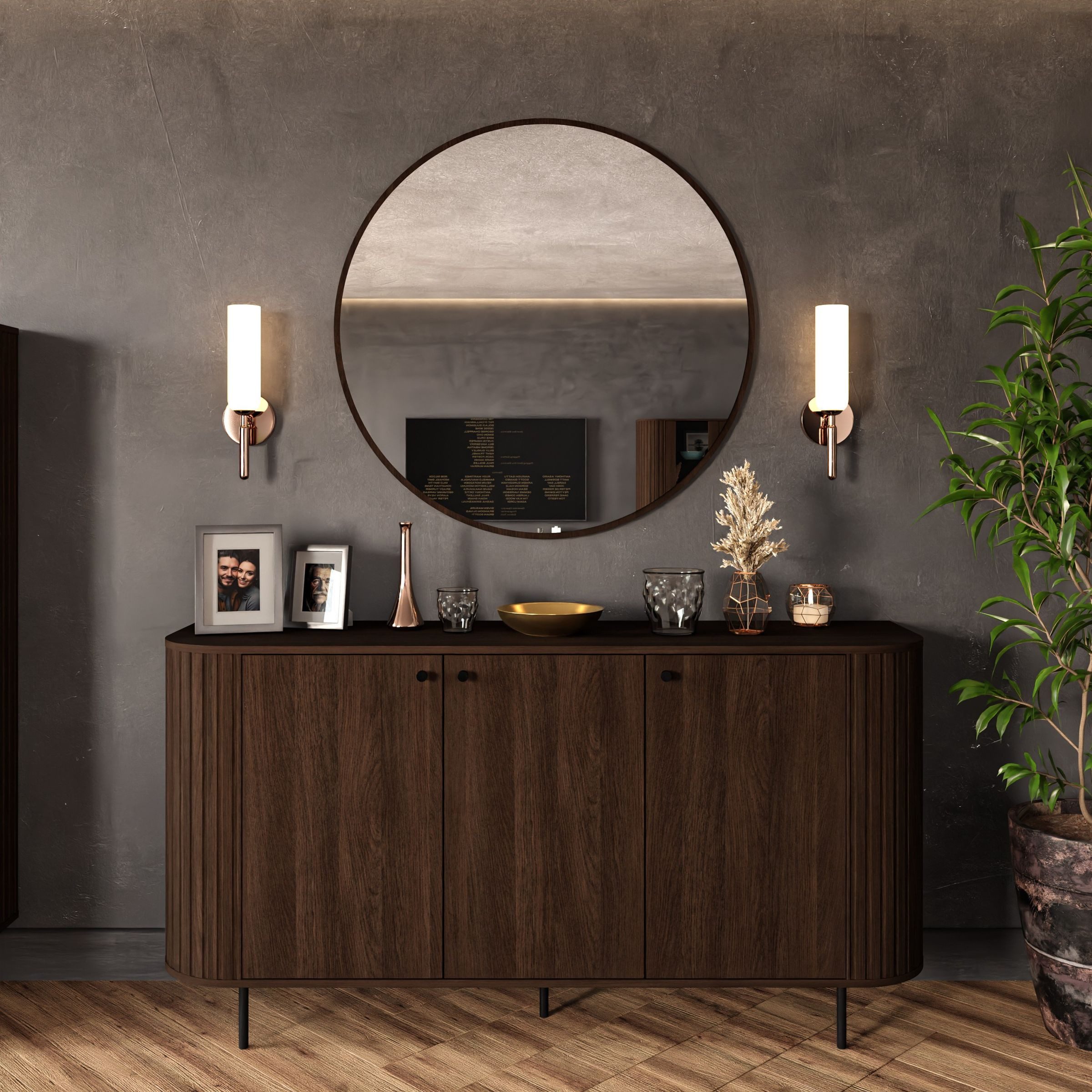 Küchen-Preisbombe Kommode Ovalio 164 cm Typ 830 Sideboard Wohnzimmer Esszimmer Anrichte Modern