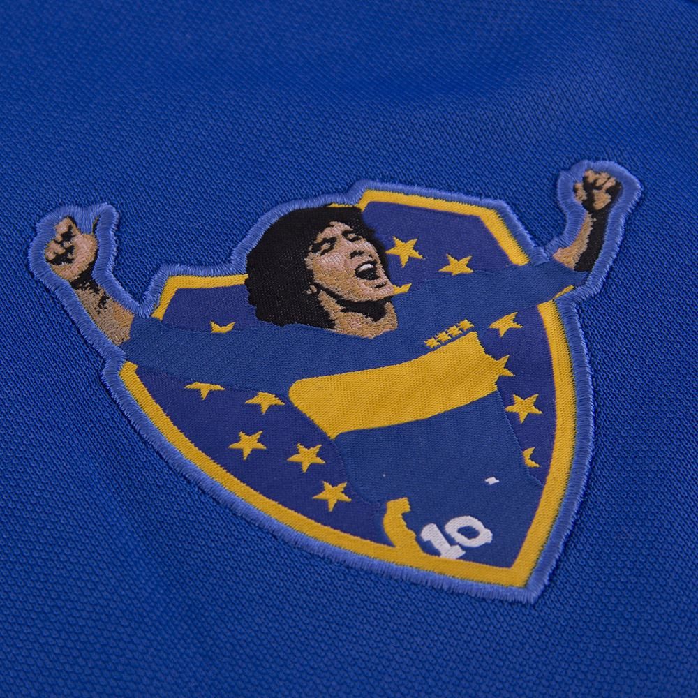 COPA T-Shirt Maradona X COPA Boca 1981 - 82 Retro Gesticktes Vereinsemblem