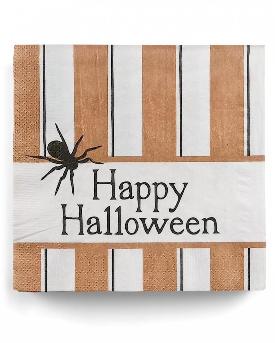 Horror-Shop Dekofigur Happy Halloween 16 St. Design Servietten Retro im