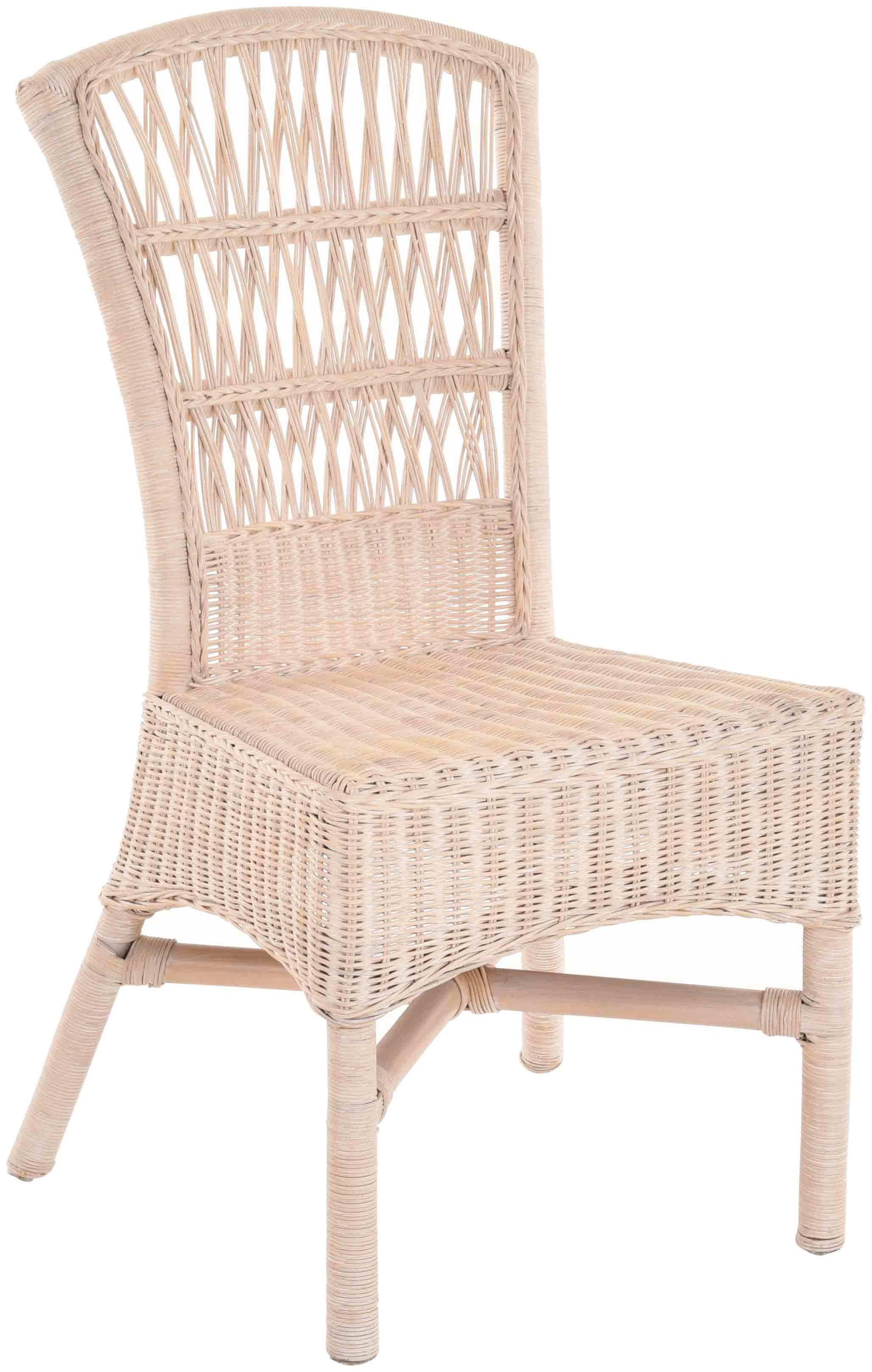 Krines Home Stapelstuhl Rattanstuhl Korb Küchenstuhl Esszimmer Stuhl Korbstuhl Natur Rattan, Esszimmerstuhl hohe Rückenlehne
