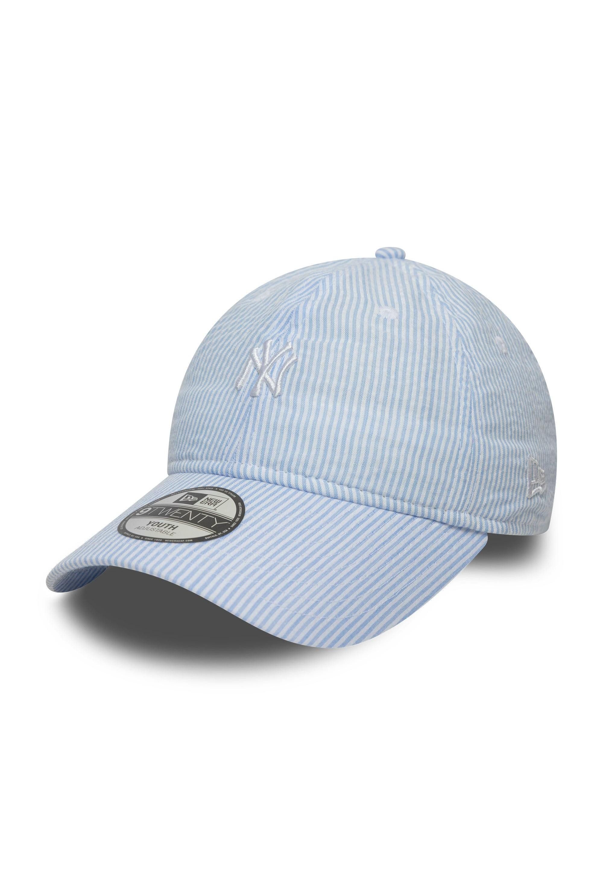Baseball Cap New York Yankees Jugend Seersucker 9TWENTY Cap New Era Pastellblau