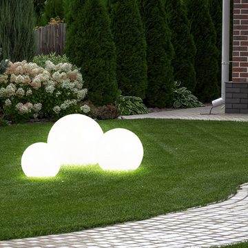etc-shop LED Gartenleuchte, LED-Leuchtmittel fest verbaut, LED Solar Garten Steck Lampe Terrassen Beleuchtung Außen Erdspieß