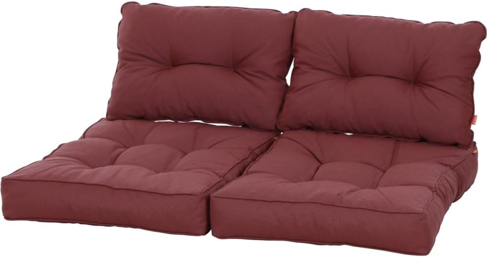 Siena Garden Bankauflage Palettenkissen 4er Set Palettenauflage Polster für Europaletten, (4 St)