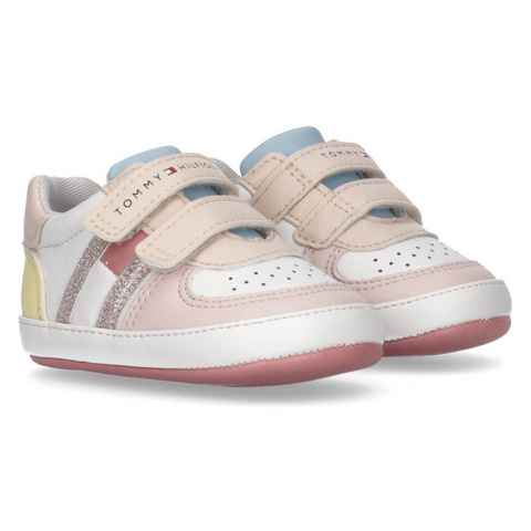 Tommy Hilfiger FLAG LOW CUT VELCRO Sneaker in Pastellfarben, Freizeitschuh, Halbschuh, Schnürschuh