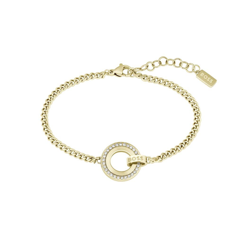 BOSS Armband Charmantes vergoldetes Stahlarmband 1580504