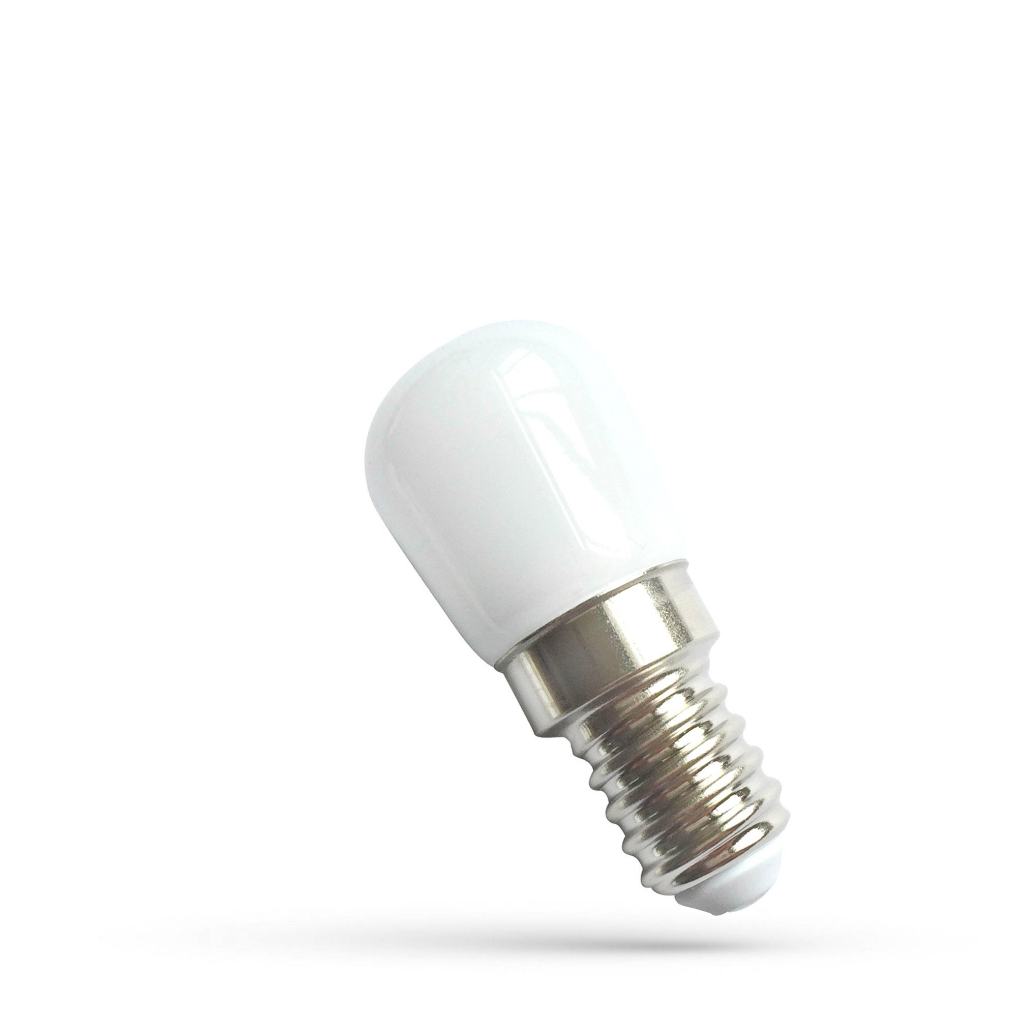 Lampe E14, = LED 15W T26 SpectrumLED LED-Leuchtmittel 1,5W 3000K, Warmweiß Kühlschrank Warmweiß matt 140lm E14