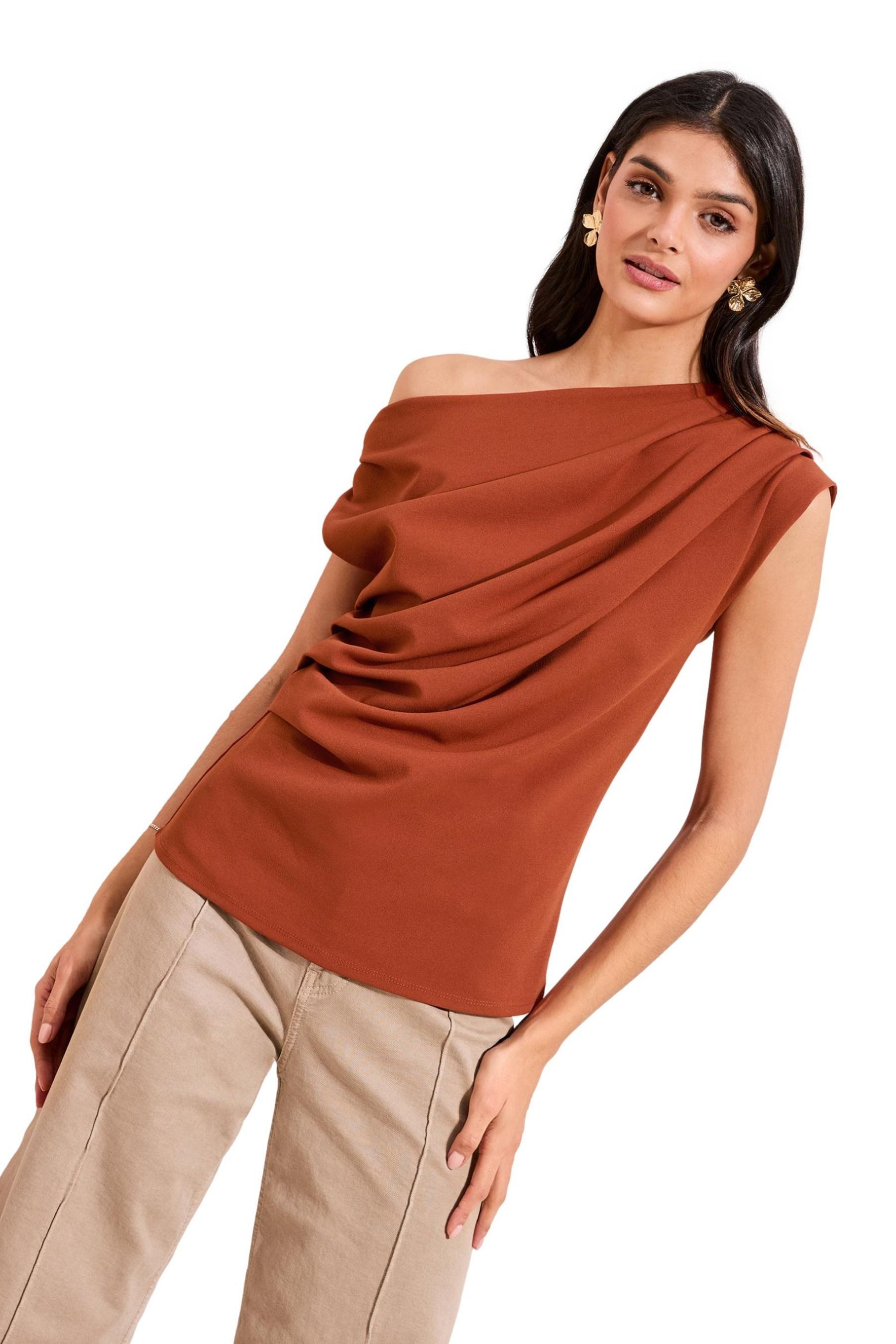 Friends Like These One-Shoulder-Top Friends Like These Oberteil mit Drapierung (1-tlg)