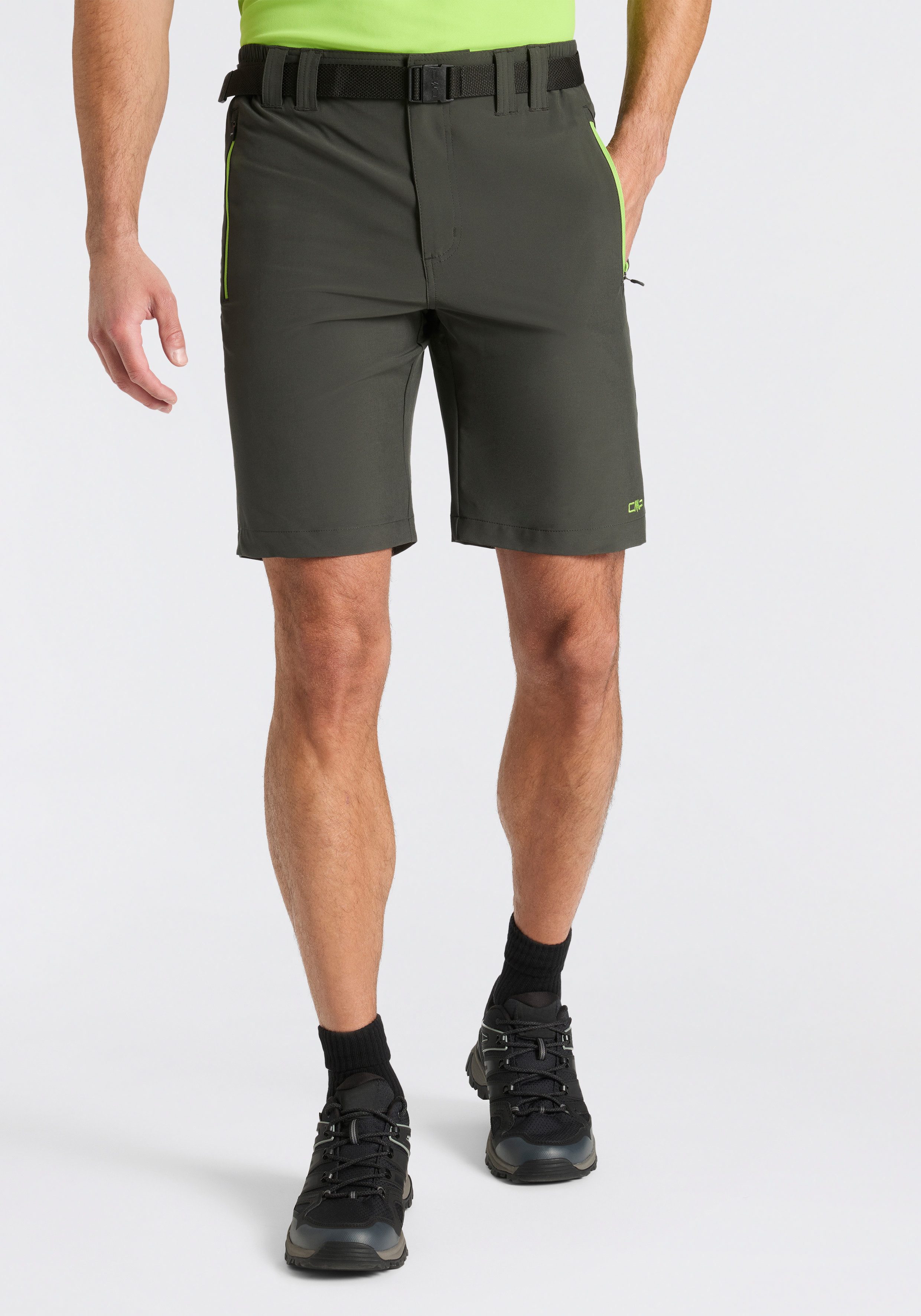 CMP Funktionsshorts mit Reißverschlusstaschen, aus elastischem, atmungsaktivem Material