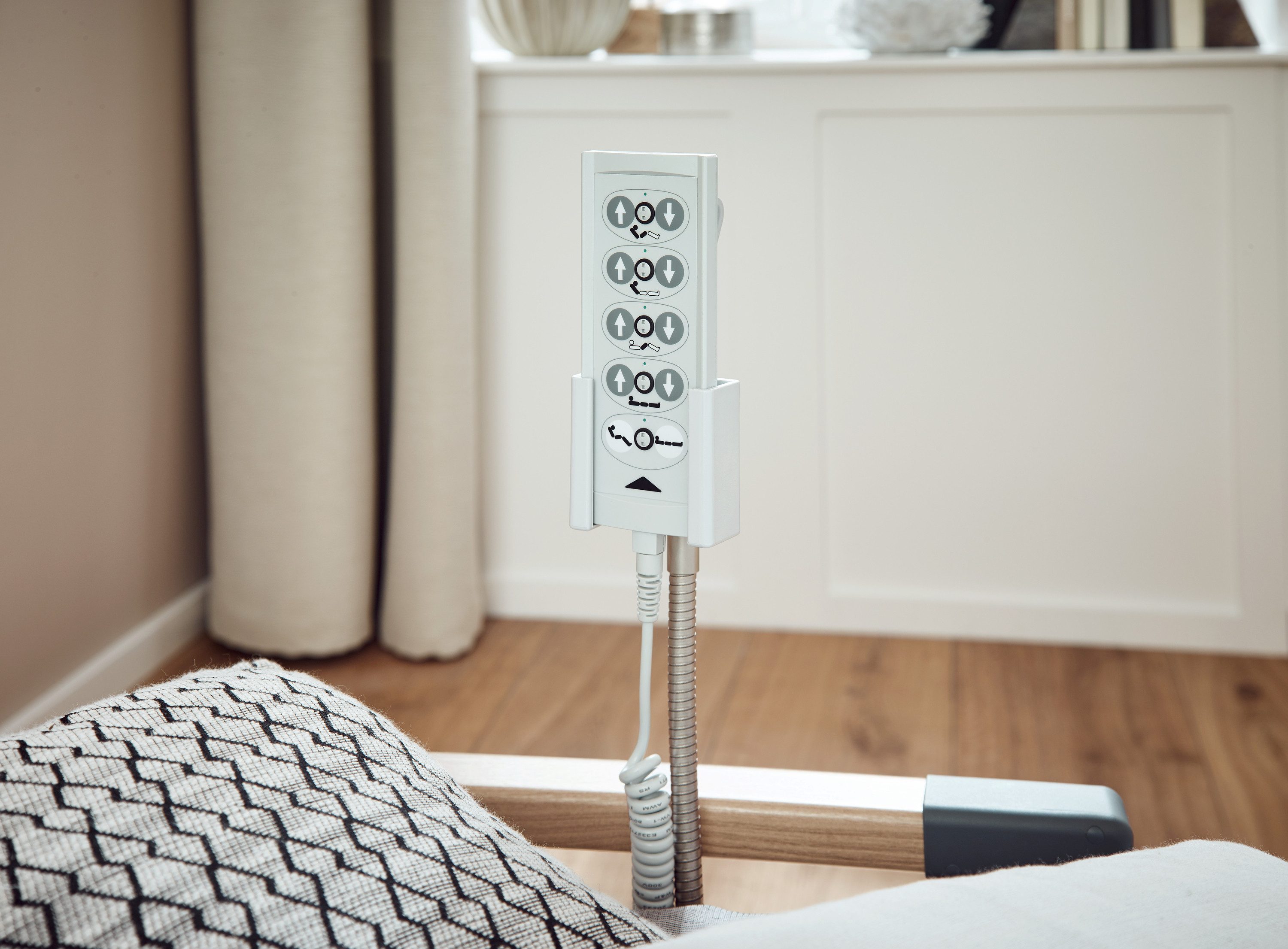 Burmeier Halterung Handschalter, (1-tlg., Handschalter hat ein flexibles Stativ, Schwenk- und drehbar)