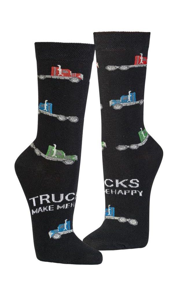 FussFreunde Freizeitsocken 2 Paar Fun Socken, Spaß mit Socken, über 70 Motive, ANTI-LOCH-GARANTIE Trucks