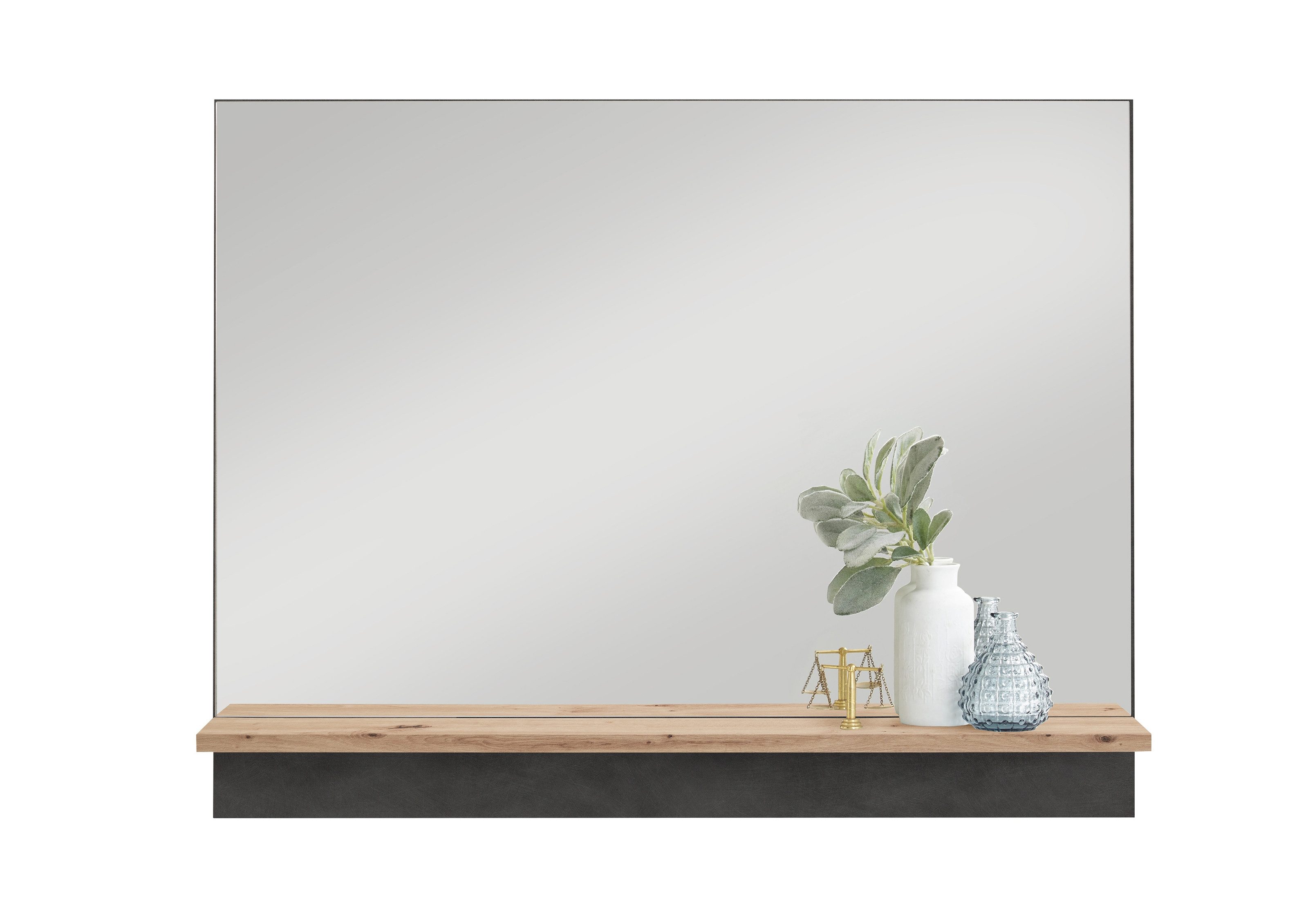 PREISBRECHER Garderobenspiegel BRISTOL 400, in Matera-Artisan Eiche - 80x62 günstig online kaufen