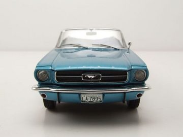 Whitebox Modellauto Ford Mustang Convertible 1965 türkis metallic Modellauto 1:24 Whitebox, Maßstab 1:24