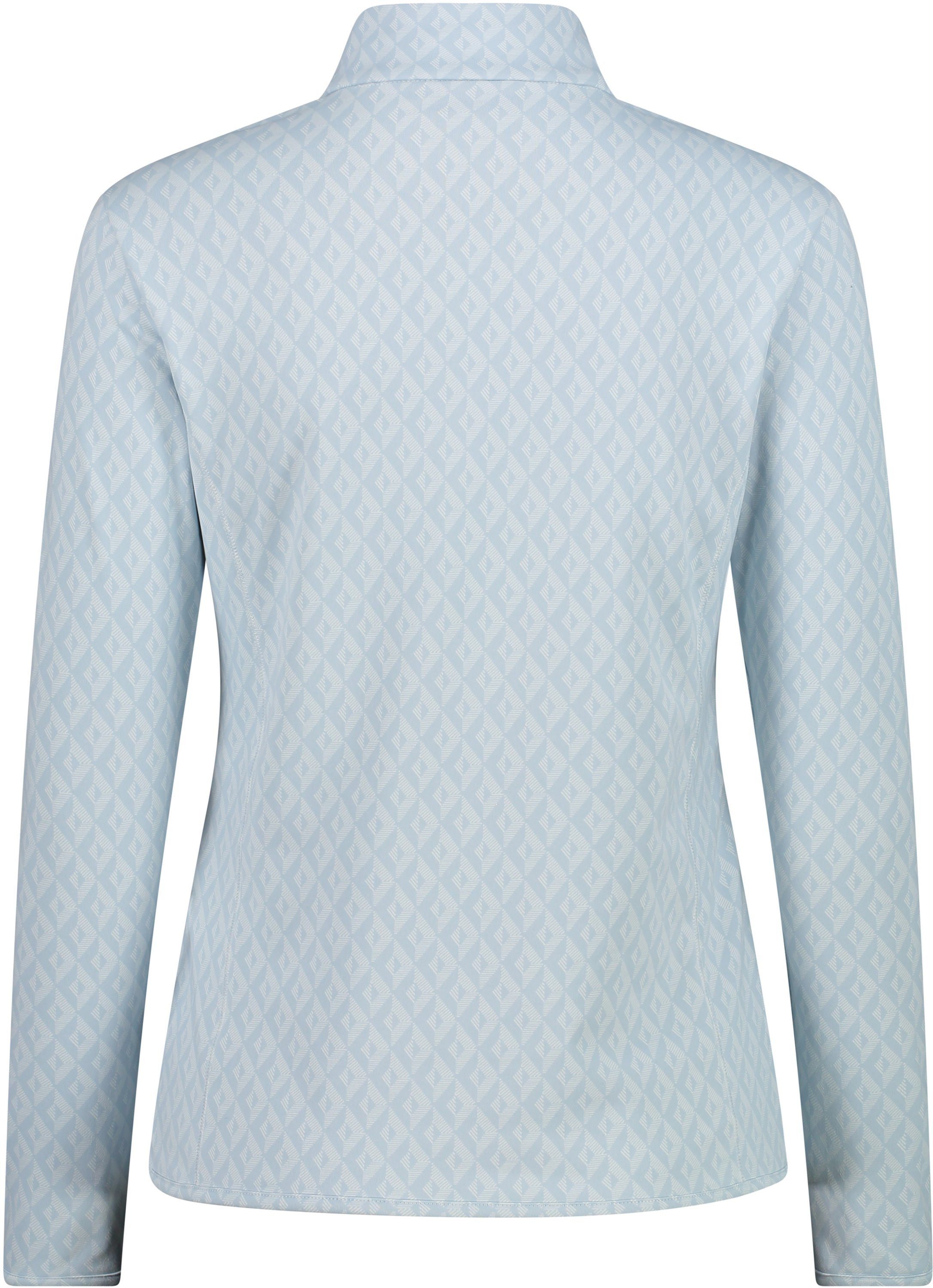 CMP Rollkragenshirt WOMAN PRINTED SWEAT B.BLUE-BIANCO