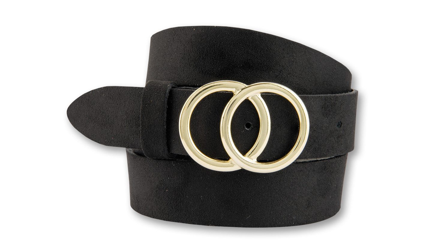 BERND GÖTZ Ledergürtel Ledergürtel aus Veloursleder mit modischer Goldschli günstig online kaufen