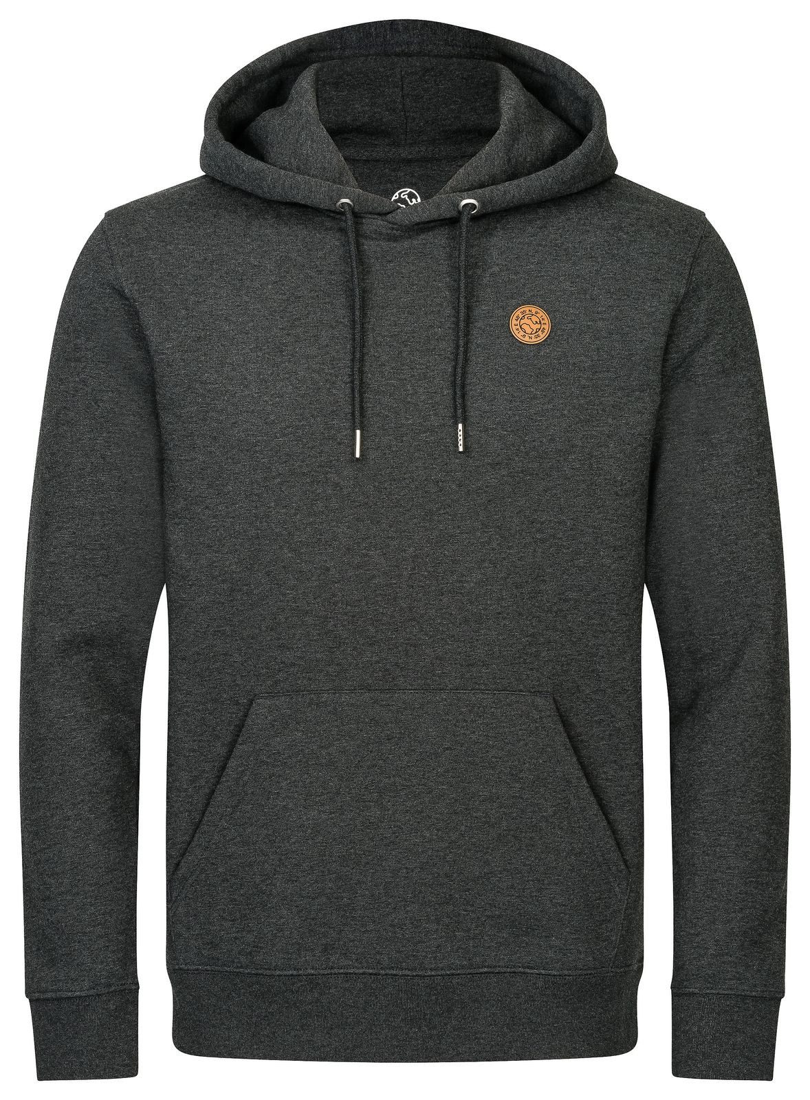Gradnetz Kapuzenpullover basic leather unisex Biobaumwolle günstig online kaufen